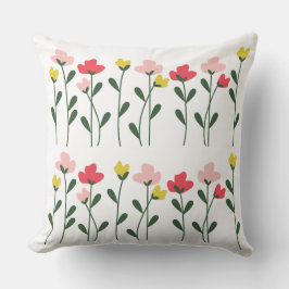 Cojín Decorativo Almohadones Filas de Jardín Caprichoso