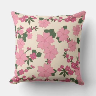 Cojín Decorativo Almohadones florales rosados