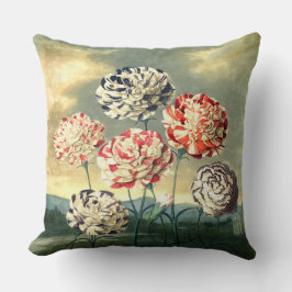 Cojín Decorativo Almohadones Florales Vintage del Templo de Flora