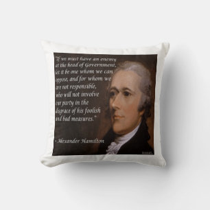 Cojín Decorativo Almohadones "Líder Enemigo" de Alexander Hamilton