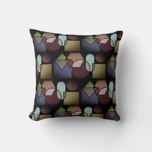 Cojín Decorativo Almohadones marrones con diseño de círculo