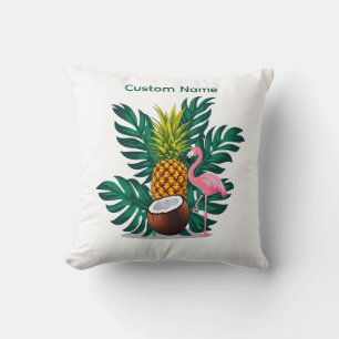 Cojín Decorativo Almohadones Modernos de Flamenco Tropical