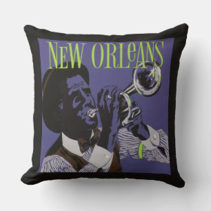 Cojín Decorativo Almohadones musicales de Nueva Orleans