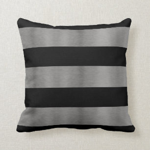 Cojín Decorativo Almohadones negros y plateados para sofá