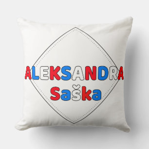Cojín Decorativo Almohadones nombre serbio aleksandra latín