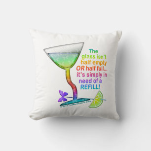 Cojín Decorativo ALMOHADONES reversibles de DISEÑADOR - VASO MEDIO 