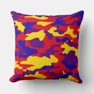 Cojín Decorativo Almohadones Vibrantes de Camuflaje