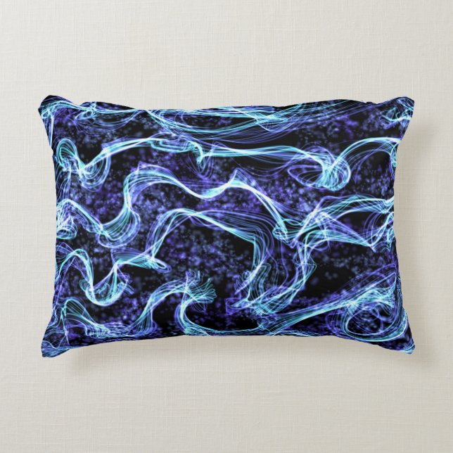 Cojín Decorativo Almohín azul y blanco (Anverso)