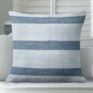 Cojín Decorativo Almohín de rayas azules - Rayas dorsales