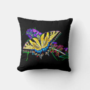 Cojín Decorativo Almohín estilizado de mariposa de cola tragada