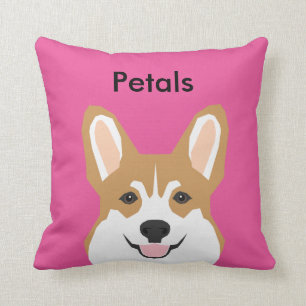 Cojín Decorativo Almohín mate - Almohín corgi nombre personalizad