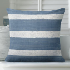 Cojín Decorativo Almohín rayado azul