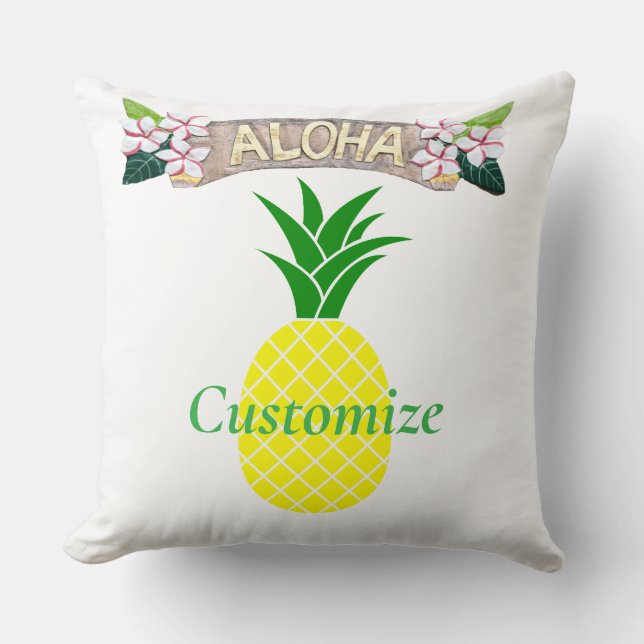 Cojín Decorativo Aloha Piña Thunder_Cove (Anverso)