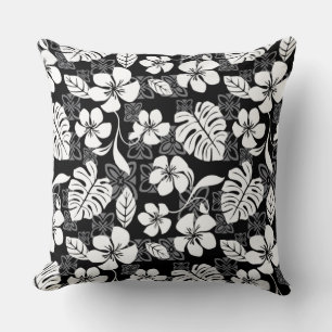 COJÍN DECORATIVO ALOHA VIERNES (NEGRO Y GRIS)