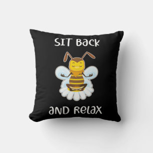 Cojín Decorativo Alojarse En El Bee Yoga Y Relajarse