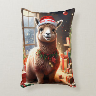 Cojín Decorativo "Alpaca presenta: Un cuento de Navidad"