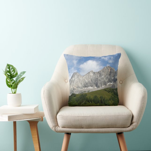 Cojín Decorativo Alpes austríacos en verano (Silla)