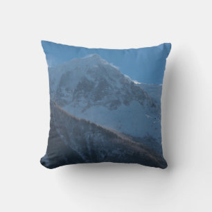 Cojín Decorativo Alpes montañeses franceses cubiertos de nieve fres