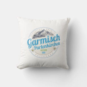 Cojín Decorativo Alpes Vintage Garmisch Partenkirchen Bavaria