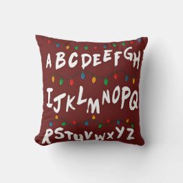 Cojín Decorativo Alphabet Christmas Lights Wall Pillow Decorative