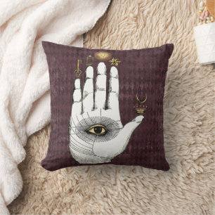 Cojín Decorativo Alquimia vintage mano de misterios