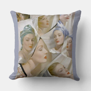 Cojín Decorativo alrededor de 1940 hermosas mujeres imprimir