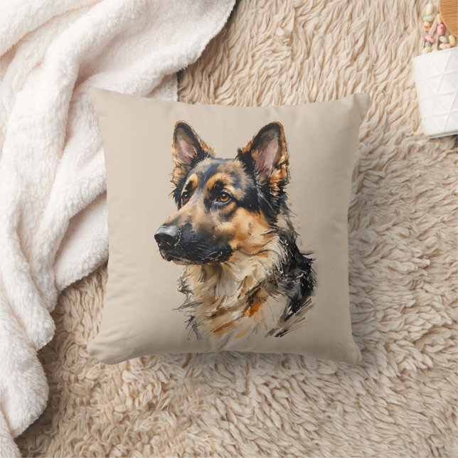 Cojín Decorativo Alsation German Shepard Dog Art Cushion (Manta)