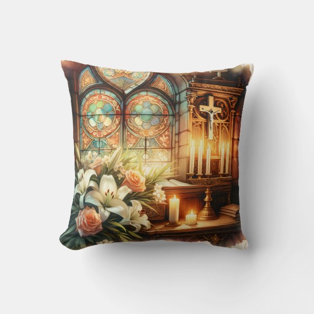 Cojín Decorativo Altar de la iglesia (Anverso)