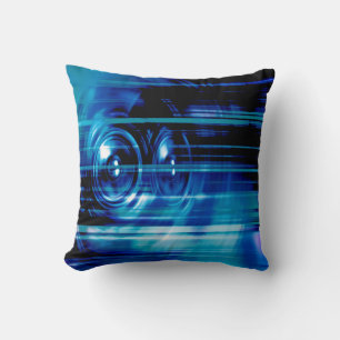 Cojín Decorativo Altavoces de música azules