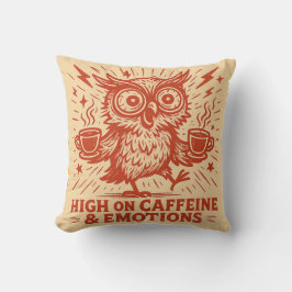 Cojín Decorativo Alto en cafeína y emociones