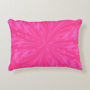 Cojín Decorativo Aluminio de acento rosa brillante de mariposa abst