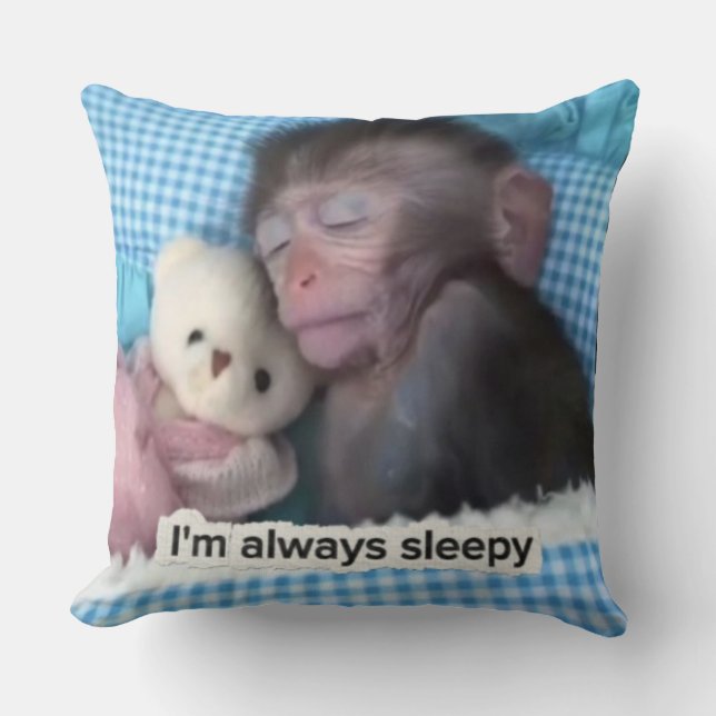 Cojín Decorativo Always sleepy mood pillow (Anverso)