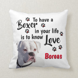 Cojín Decorativo Ama a los cachorros blancos