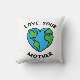 Cojín Decorativo Ama el Corazón de la Madre Tierra