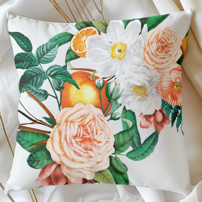 Cojín Decorativo Amalfi Naranja Pillow | Decoración floral de cítri (Subido por el creador)