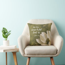 Cojín Decorativo AMAMOS PORQUE ÉL NOS AMÓ PRIMERO | Regalo de Boda
