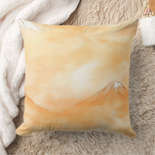Cojín Decorativo Amanecer de Golden Dawn sobre el Monte Fuji – Acua