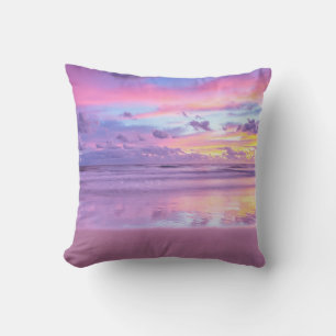 Cojín Decorativo Amanecer de golosinas: vistas a la playa.