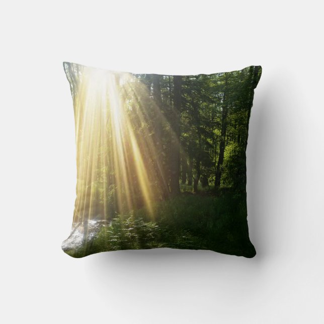 Cojín Decorativo Amanecer en el bosque (Anverso)