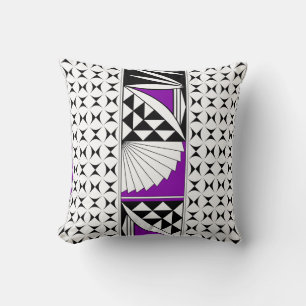 Cojín Decorativo Amanecer nativo del suroeste en morado