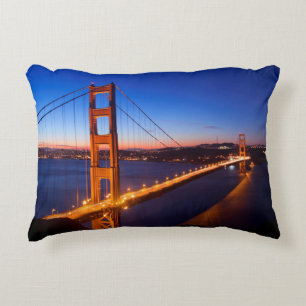 Cojín Decorativo Amanecer sobre el puente de San Francisco y del