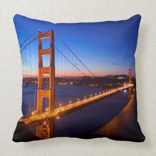 Cojín Decorativo Amanecer sobre el puente de San Francisco y del