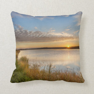 Cojín Decorativo Amanecer Sobre Humedales En Arrowwood National