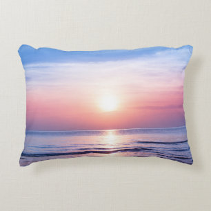 Cojín Decorativo Amanecer tropical: mar, cielo, serenidad