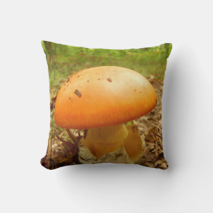 Cojín Decorativo Amanita Caesarea Mushroom Throw Cushion