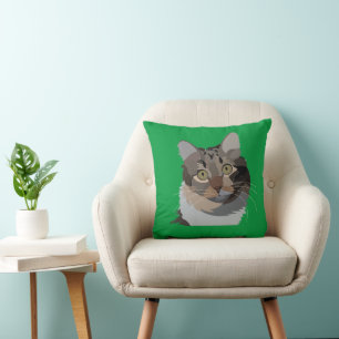 Cojín Decorativo Amante de gatos animal de compañía gato