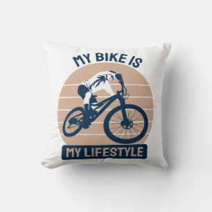 Cojín Decorativo Amante de la Bicicleta - Mi Bici Es Mi Estilo de V