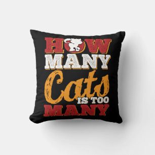 Cojín Decorativo Amante de los gatos Señora loca de los gatos Mamá