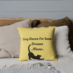 Cojín Decorativo Amante de mascotas personalizado Gato divertido ci