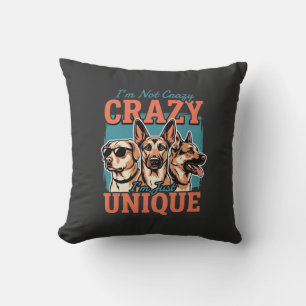 Cojín Decorativo Amante de Perro Único Loco